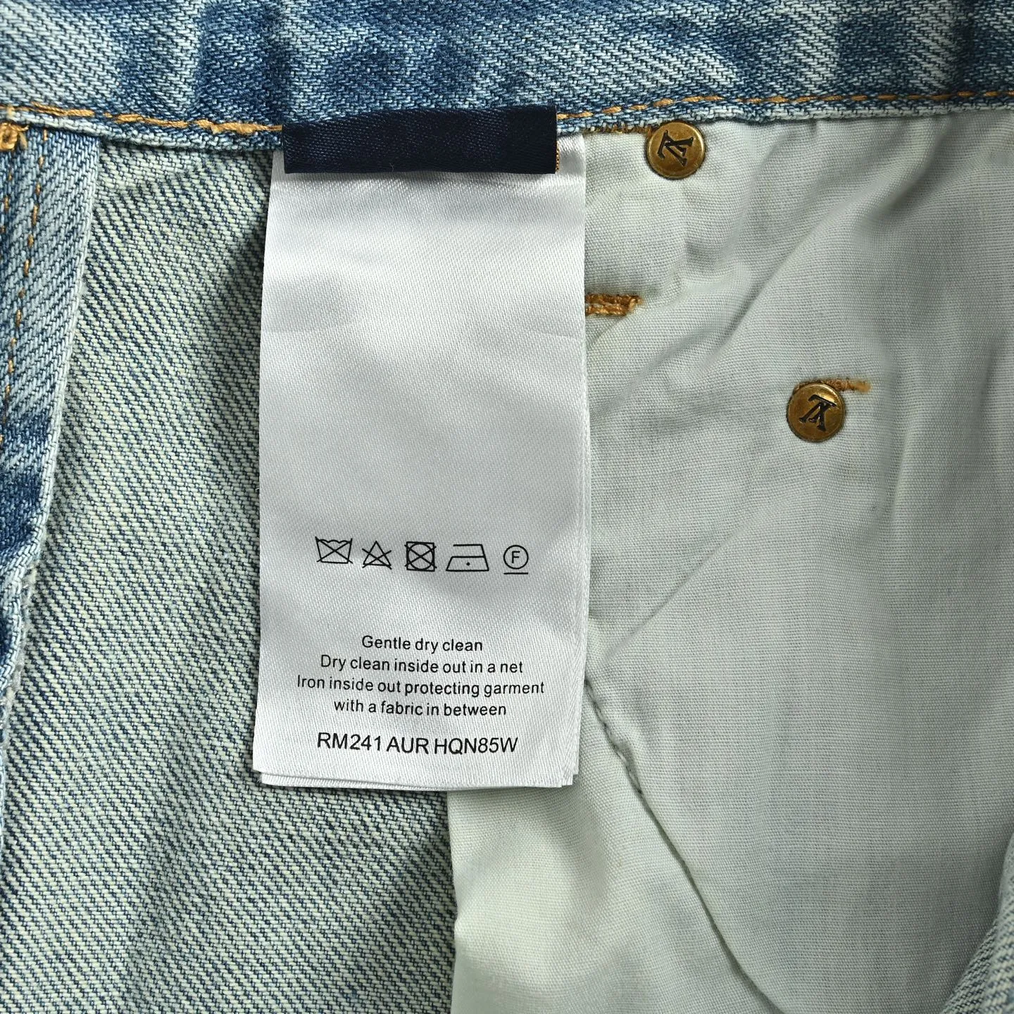 Louis Vuitton/Louis Vuitton presbyopic patchwork jeans
